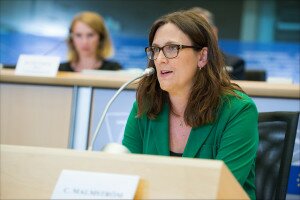 Komisarz Cecilia Malmström w Parlamencie Europejskim